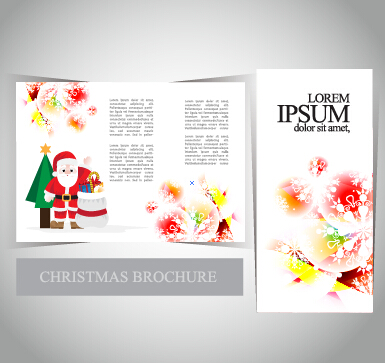2015 Merry christmas brochure cover set vector 09