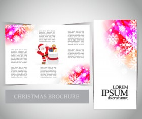 2015 Merry christmas brochure cover set vector 10