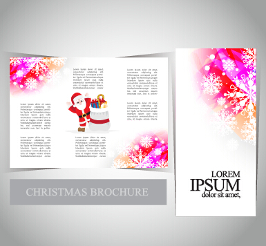 2015 Merry christmas brochure cover set vector 10