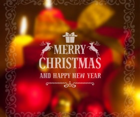 2015 christmas and new year blurred backgrounds vector 01