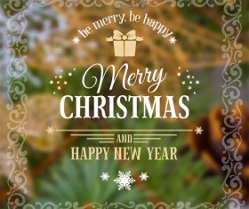 2015 christmas and new year blurred backgrounds vector 03