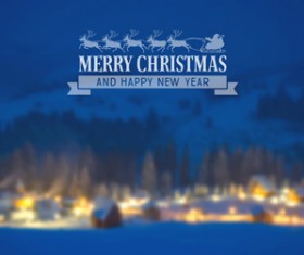 2015 christmas and new year blurred backgrounds vector 04