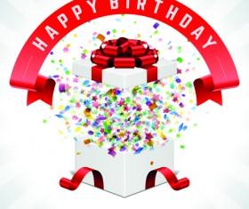 2015 christmas gift box shiny background vector 02