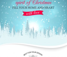 2015 christmas snow winter background vector 01
