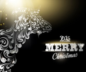 2015 new year for goat creative background vector 03