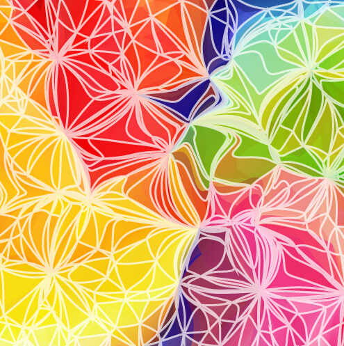 Abstract artistic effect colorful vector background 01