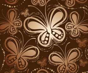 Abstract butterfly pattern vector