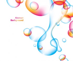 Abstract color bubble vector background