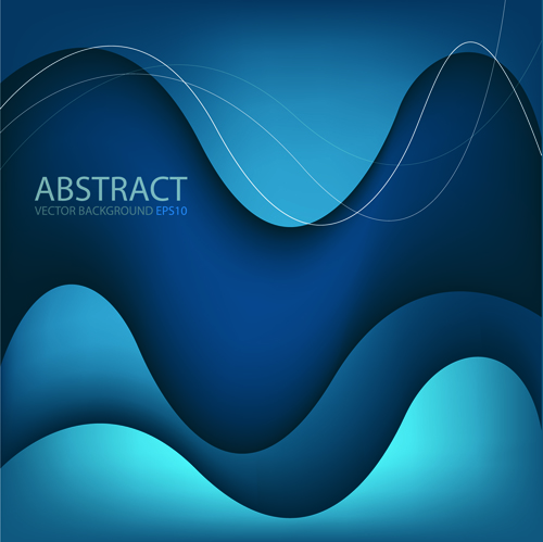 Abstract layers wave art background 06