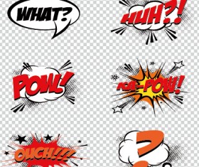 Art objects comics logos vector 02