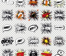 Art objects comics logos vector 03