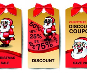 Best christmas sale discount tags vector 03