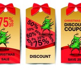 Best christmas sale discount tags vector 04