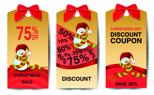 Best christmas sale discount tags vector 05