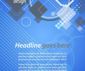 Brochures and flyers blue tech cover 01