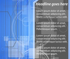 Brochures and flyers blue tech cover 05