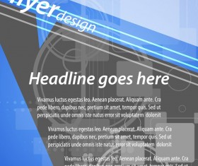 Brochures and flyers blue tech cover 06