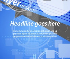 Brochures and flyers blue tech cover 07