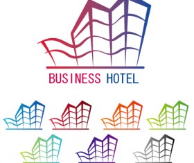 Business hotel logos design vector