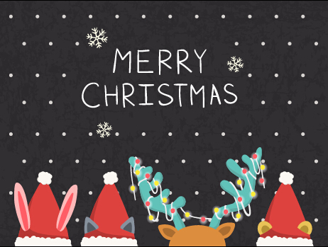 Cartoon style christmas with new year background 01