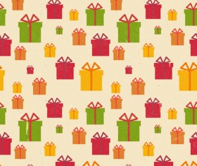 Christmas gift box vector seamless pattern vector 02