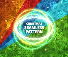 Christmas seamless pattern snowflake colored vector 01