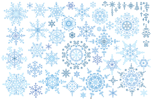 Christmas snowflake ornaments elements vector 04