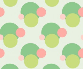 Colored round dot vector seamless pattern