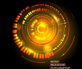 Concept futuristic tech background vector 07
