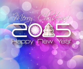 Creative New Year 2015 and christmas background 01