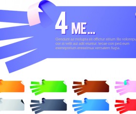 Creative hand gesture sticker vector 04