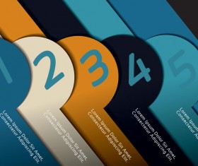Creative numbered banners infographics vector 01