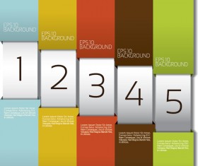 Creative numbered banners infographics vector 02
