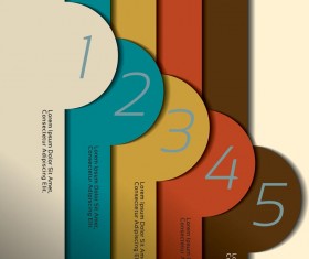 Creative numbered banners infographics vector 03