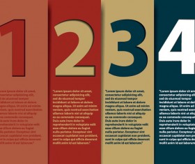 Creative numbered banners infographics vector 05