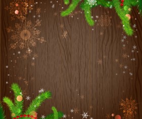 Creative xmas decorations with wooden background 04