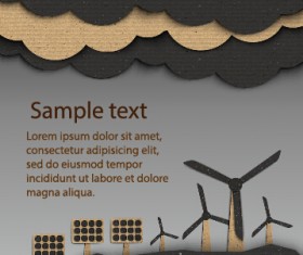 Dark cardboard business template vector 04