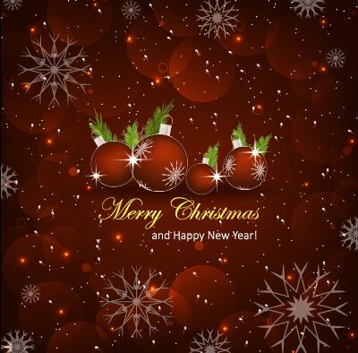 Dark red new year and christmas background