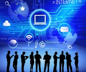 Data and Infographics business template vector 02