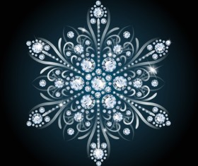 Delicate snowflake christmas illustration vector 01