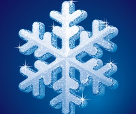 Delicate snowflake christmas illustration vector 02