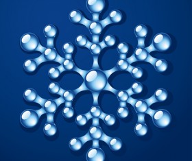 Delicate snowflake christmas illustration vector 03