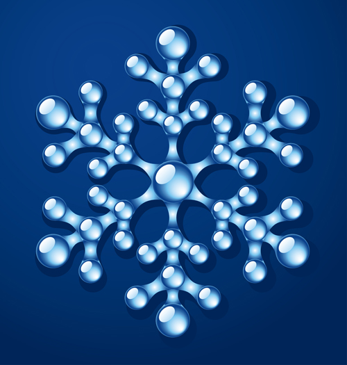 Delicate snowflake christmas illustration vector 03