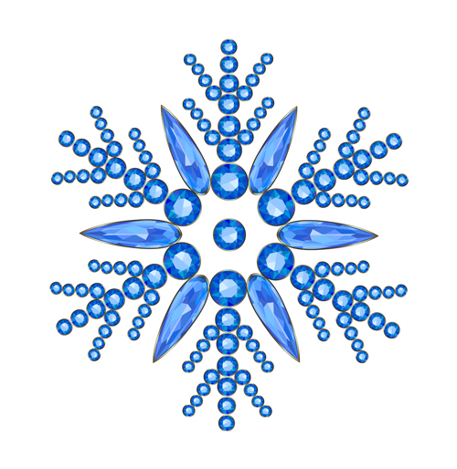 Delicate snowflake christmas illustration vector 04