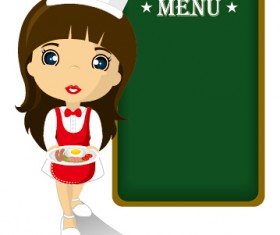 Design chef vector background set 02