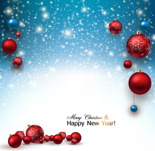 Elegant christmas and new year art background free download