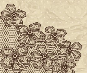 Exquisite lace pattern background 03