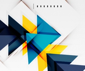 Geometric shapes background business vector 01