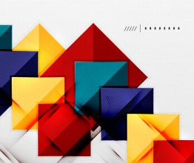 Geometric shapes background business vector 03