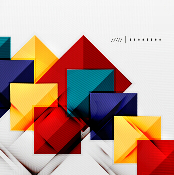 Geometric shapes background business vector 03